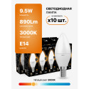 103101110 Лампа Gauss LED Candle E14 9.5W 3000К 1/10/50, шт