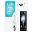 103801209 Лампа Gauss LED Filament Candle, E14, 9W, 4100K 1/1/50, шт