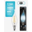 104801205 Лампа Gauss LED Filament Candle Tailed E14 5W 4100K 1/10/50