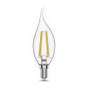 104801211 Лампа Gauss LED Filament Candle tailed E14 11W 4100K 830lm 1/10/50