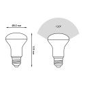 106002209 Лампа Gauss LED Reflector R63 E27 9W 4100K 1/10/40, шт