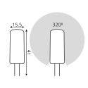 107707203 Лампа Gauss LED G4 AC150-265V 3W 4100K 1/20/200, шт