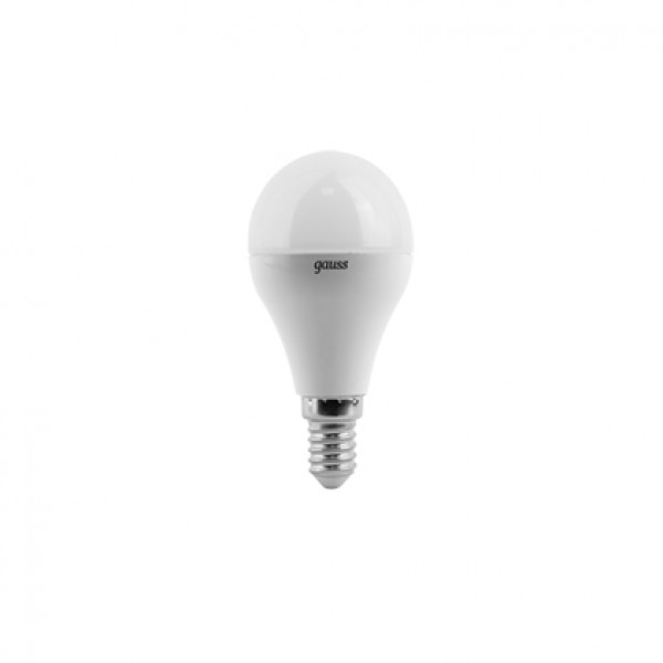 105101107 Лампа Gauss LED Globe E14 6.5W 100-240V 2700K 1/10/50